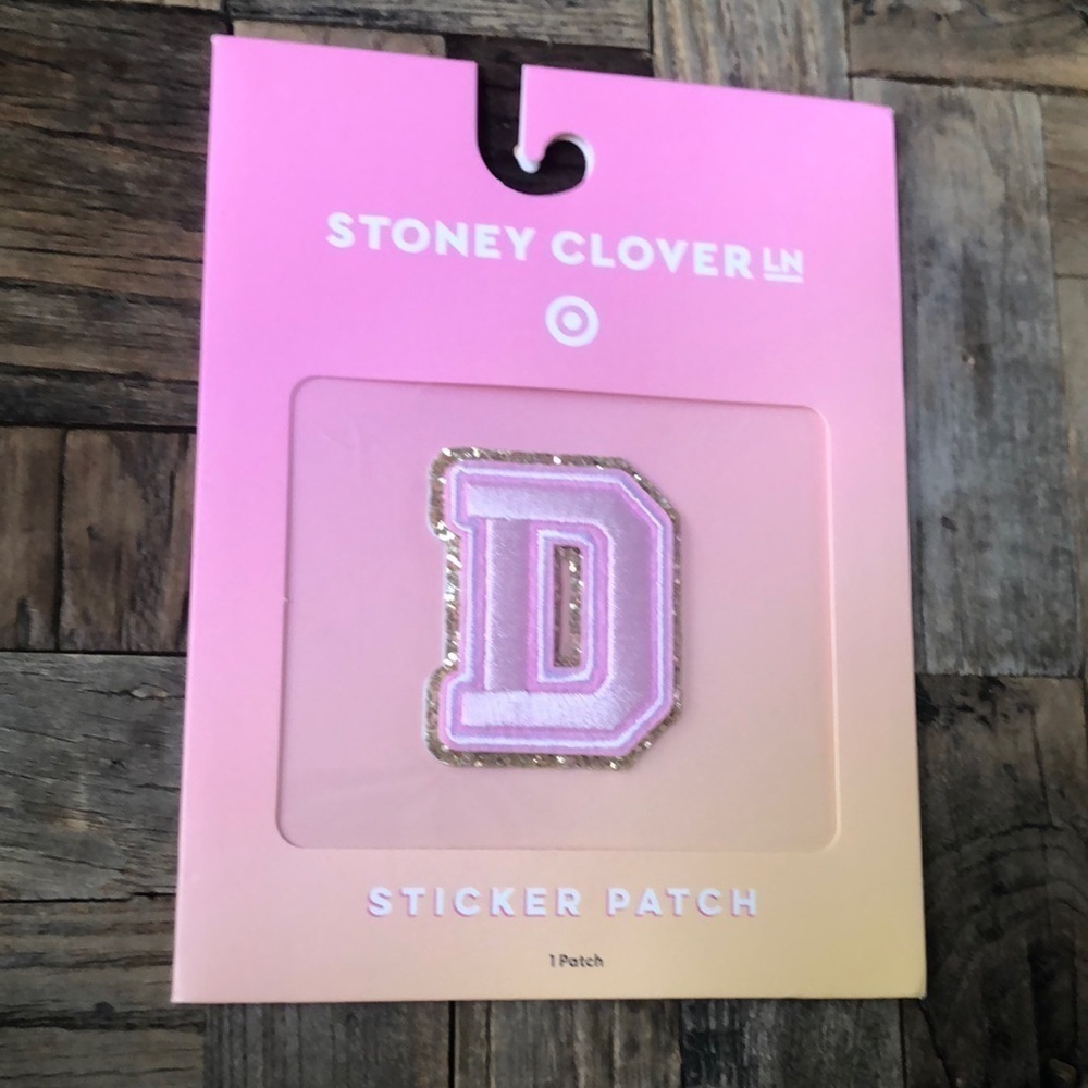 NWT Stoney Clover Lane Letter D Sticker Patch. Adhesive or can be sewn on